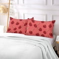 thumbnail image 5 of Plush Pillow Cases King Size Ultra Soft Warm Pillowcases with Zipper Beautiful Cherry 20"x40", 5 of 9