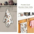 thumbnail image 5 of 2-Piece Polyester cotton Towel Set Absorbent Cute Racoon Leave Hand Towel Bath Towel Soft and Comfortable Machine Wash 28.3x14.4, 5 of 7