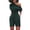 Green, variant on Rigardu Women's Spring/Summer Leisure Breathable Shoulder Button Shorts with Belt Set Black L