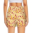 thumbnail image 2 of Lsque Halloween Elements Printed Women's Running Shorts with Liner Pockets,Elastic Quick Dry Workout Athletic Gym Yoga Shorts,Womens High Waist Shorts-Large, 2 of 9