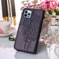 thumbnail image 4 of Allytech iPhone 14 Pro Max Case Wallet Butterfly Embossed, PU Leather Protective Phone Case Wrist Strap Card Slots Holder Pocket Flip Stand Case Women Girls for iPhone 14 Pro Max 2022, Purple, 4 of 8