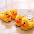 thumbnail image 6 of Duck Slippers, Yellow Duck Plush Cotton Slippers Household Shoes Antiskid Indoor Home Slippers, 6 of 6