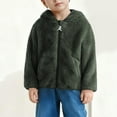 thumbnail image 6 of UQJfacai Toddler Boys Fleece Jacket Baby Boy Sherpa Bear Ear Hooded Winter Coat Fall Zip Up Casual Outerwear with Pockets 6M-4T, 6 of 6