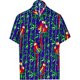 thumbnail image 3 of Camisa elegante de playa para hombre con estampado 3D, manga corta, botones de verano, vacaciones, estilo tropical, Aloha, 3 of 5