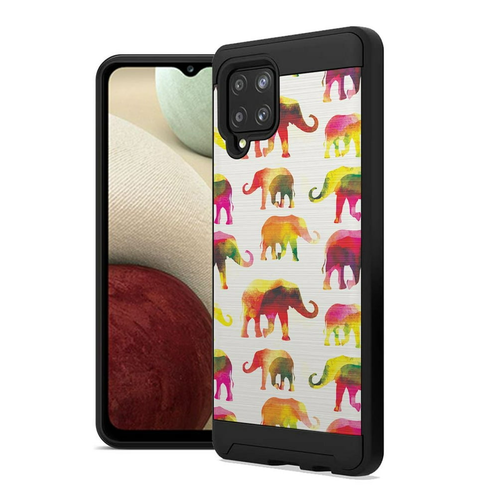 Capsule Case Compatible with Galaxy A12 [Brushed Heavy Duty Shock