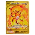 thumbnail image 1 of Card Metal Pokémon Letters Mewtwo Gx Pikachu Charizard Vmax Genga Arceus Golden Iron Playing Cards Anime Games Kids Toys, 1 of 5
