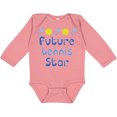 thumbnail image 3 of Inktastic Future Tennis Star Baby Boy Boys Long Sleeve Baby Bodysuit, 3 of 5