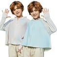 thumbnail image 3 of YTDSCS Teen Kids Hooded Sun Protection Jacket for Boys Girls Summer Dazzle Colour Sun Shirt Toddler Unisex UPF 50+ Rashguard Long Sleeves UV Protection Sunsuits for 3-14 Years, 3 of 7