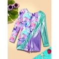 thumbnail image 3 of DPOIS Kids Girls Long Sleeve Dance Leotard for Gymnastics Ballet Lavender 12, 3 of 7