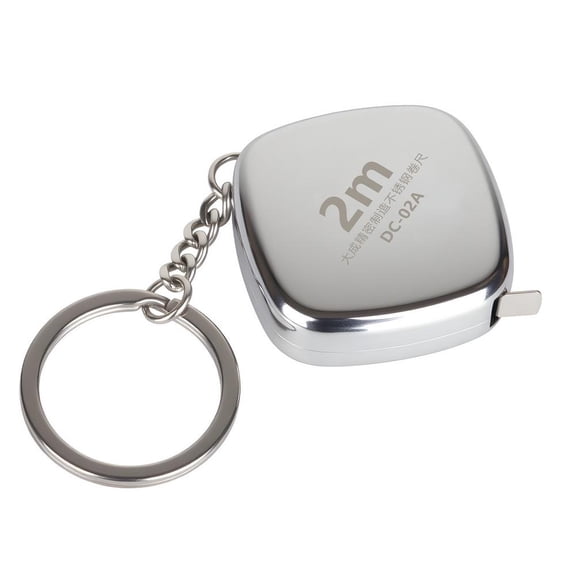 Mini Stainless Steel Retractable Tape Measure - 2m Stainless Steel Tape Measure - Retractable Measuring Tape for Office and Woodworking for Custom Gifts Waist Measurement Tape Measure