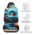 thumbnail image 5 of Sikiie Adorable Blue Baby Dragon Car Seat Protector 2 Pack Car Seat Cushion Mat, Car Seat Covers for SUV, Truck, Van, 5 of 7