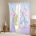 thumbnail image 3 of jejeloiu Cute Anime Girls Blackout Curtains Set of 2 (52x84 Each),Colorful Kawaii Balloon Window Curtains For Princess Teens, 3 of 6