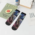 thumbnail image 7 of Pofeuu Rainbow Astronaut Space Landscape Print 30cm Socks, Adult Running Hiking Socks for Youth and Adult, 7 of 7