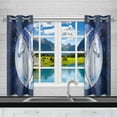 thumbnail image 2 of MKHERT Horse Window Curtain Kitchen Curtain 26x39 inch,Two Piece, 2 of 2