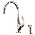 thumbnail image 2 of Dawn Kitchen AB04 3276BN Single-Lever Brushed Nickel Kitchen Faucet With Side-Spray, 2 of 2
