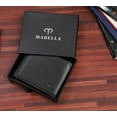 thumbnail image 5 of Mabella Genuine Leather Bifold Black Wallet RFID Blocking ID Credit Card Travel Anti Theft Gift for Men, 5 of 6