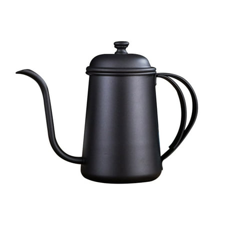 

TureClos Stainless Steel Coffee Pot Long Mouth Gooseneck Coffee Kettle Home Kitchen Drip Teapot