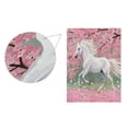 thumbnail image 3 of Ryvnso Horse in Peach Forest Pattern Garden Flag 12x18 Inch Double Sided Seasonal Yard Decoration, 3 of 6