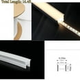 thumbnail image 2 of xianyou-Silicone LED Channel System, 16.4Ft/5M Through Free White 10x10mm DIY LED Neon Rope Light IP67 Waterproof Tube for 5mm Strip Lights Installation for Indoor Outdoor Ambient Decor, 2 of 4