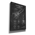 thumbnail image 2 of Epic Graffiti "Rocket Ship Blueprint Patent Chalkboard" Giclee Canvas Wall Art, 12"x18", 2 of 3