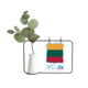 thumbnail image 1 of Lituania bandera nacional Europa país Jarrones colgantes de vidrio transparente Decoración Botella, 1 of 4