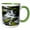 Green/White, variant on 3drose, Moss Covered Boulders and Stream, Little Pigeon River, Tennessee, 11oz Magic Transforming Mug