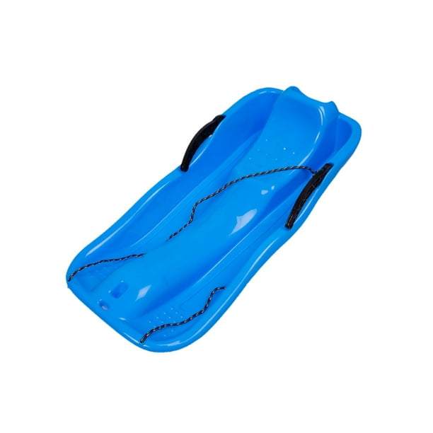 Trineo de nieve Cola trineo humano doble para niños con asiento doble divertido azul