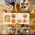 thumbnail image 5 of Food Warming Mat, Electric Heating Tray, Foldable, Safety Lock, Beige Yellow, XXL 36" x 16", 5 of 5