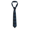 thumbnail image 2 of Gaeub Blue Glitter Retro Men's Classic Woven Jacquard Necktie Perfect for Weddings & Parties, 2 of 7