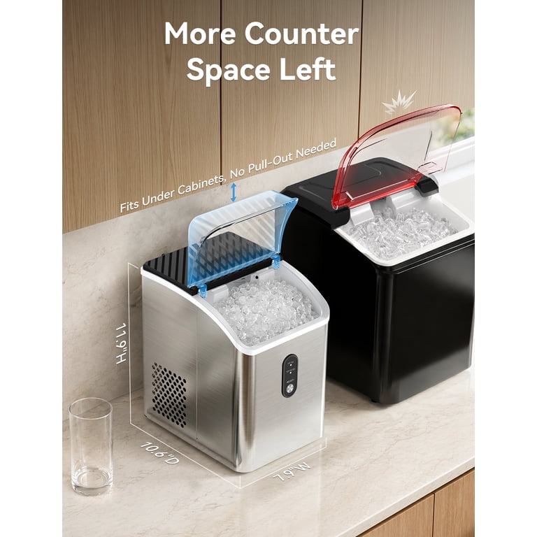 Goosiay Stainless Steel Nugget Ice Maker, 33 lbs Per Day photo 4