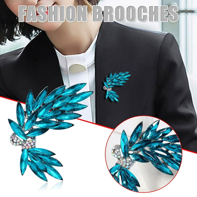 Fiudx Ofertas Flash Artículos En Oferta Ramo De Cristal, Alfiler Y Broche Para Bufanda De Flores, Ropa Versátil Y Generosa, Fiesta, Cena, Actuación De Baile