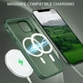 thumbnail image 3 of for iPhone 11 Pro Case, [Compatible with Magsafe] Cute Slim Fit Shockproof Translucent Matte Protective Women Men Girls Boys Phone Case Cover for iPhone 11 Pro 5.8 Inch, Forest Green, 3 of 8
