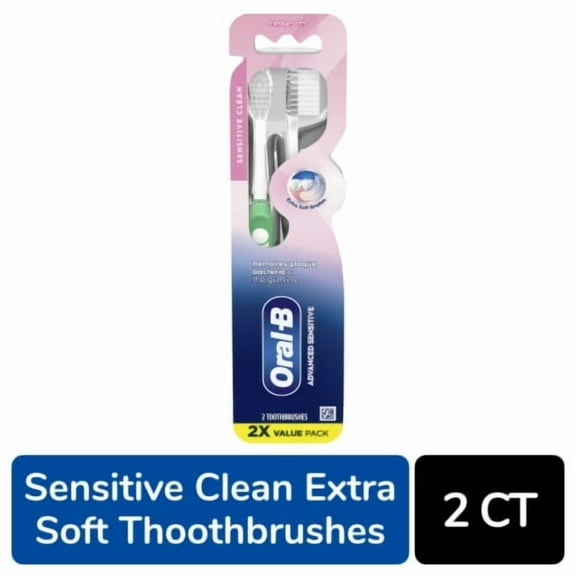 Oral-B Sensi-Soft Toothbrushes - 2 ct