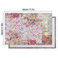 thumbnail image 5 of Pioneer Flower Floral Print Pattern Summer Placemats Table Placemats Set Of 6-Linen Kitchen Washable Placemats Table Mats 12x18 Inch Non-Slip Heat Resistant, 5 of 5