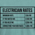 thumbnail image 3 of CafePress - Electrician Rates - Mens Comfort Colors Shirt, 3 of 5