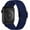 Dark Blue, variant on Nylon Stretchy Solo Loop Watch Band, Compatible with Apple Watch Series 1-10, SE, Ultra 38mm/40mm/41mm/42mm/44mm/45mm/46mm/49mm, Adjustable Replacement Strap for Women Men