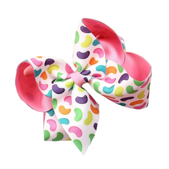 lixuesong Lovely Easter Theme Print Hairpin Bowknot Hair Clip Hair Bows for School Event and Family Holiday Party Gathering