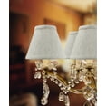 thumbnail image 2 of Set of 6 Textured Oatmeal Chandelier Lamp Shade 3x6x5, 2 of 6