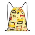 thumbnail image 1 of Bingfone Funny Construction Vehicles Drawstrings Backpacks Bags for Men Women Gym Drawstrings Bag-Small, 1 of 6