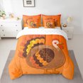 thumbnail image 2 of Castle Fairy Cartoon Turkey 7Pcs Bedding Comforter Set for Children Teens,Thanksgiving Day Queen Bedding Sets Super Cozy,Autumn Fall Queen Sheet Sets,Microfiber Bedroom Decor, 2 of 8