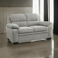 thumbnail image 6 of Hugh 58 Inch Loveseat- Gray Polyester- Soft Foam Cushioned- Solid Wood, 6 of 6