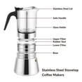 thumbnail image 3 of Vaso de cristal Geesta Premium para moka Stovetop, 240 ml, 3 of 8