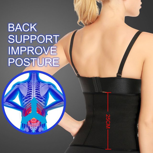 Fajas Cinturón reductor de cintura para mujeres, moldeador corporal deportivo (L) Kuymtek Negro T L para Mujer