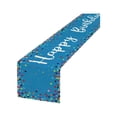 thumbnail image 2 of Camino de mesa de tela colorido para fiestas de cumpleaños, celebraciones y decoración del hogar, 183x33 cm, reutilizable, opciones multicolor., 2 of 6