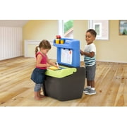 Simplay3 Toy Box Double-Sided Dry Erase Easel with Storage