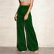 thumbnail image 1 of Pincandy Women's Solid Color Fashion Elastic Waist Silver Thread Wide Leg Pants, Loose Fit, Casual & Daily Wear, 1 of 7