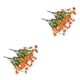 thumbnail image 2 of Flores artificiales Injueey plantas falsas al aire libre ramo interior Naranja 2Conjunto, 2 of 6