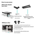 thumbnail image 3 of GPU Support Frame Adjustable GPU Brace Prevent Sagging Video Card Support Bracket for Chassis 12cm, 3 of 5