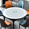 thumbnail image 4 of Miumaeov Round Tempered Glass Table Top 360° Rotating Tempered Glass Turntable Heavy-Duty Load Capacity for Dining Tables Banquets, 4 of 13