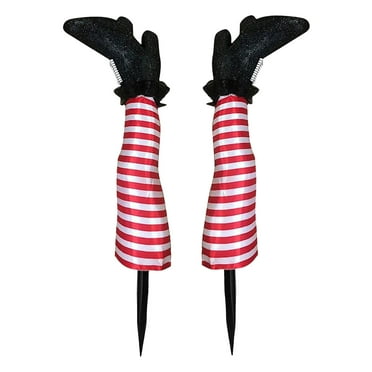YIKA Halloween Decoration Halloween Decoration Prosthetic Witch Leg Garden Decorations Halloween Ornaments